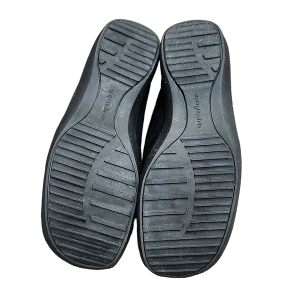 Easy Spirit Loafers Suede Black Side Zip Slip-on Ankle Boots Size 7WW - Picture 7 of 7